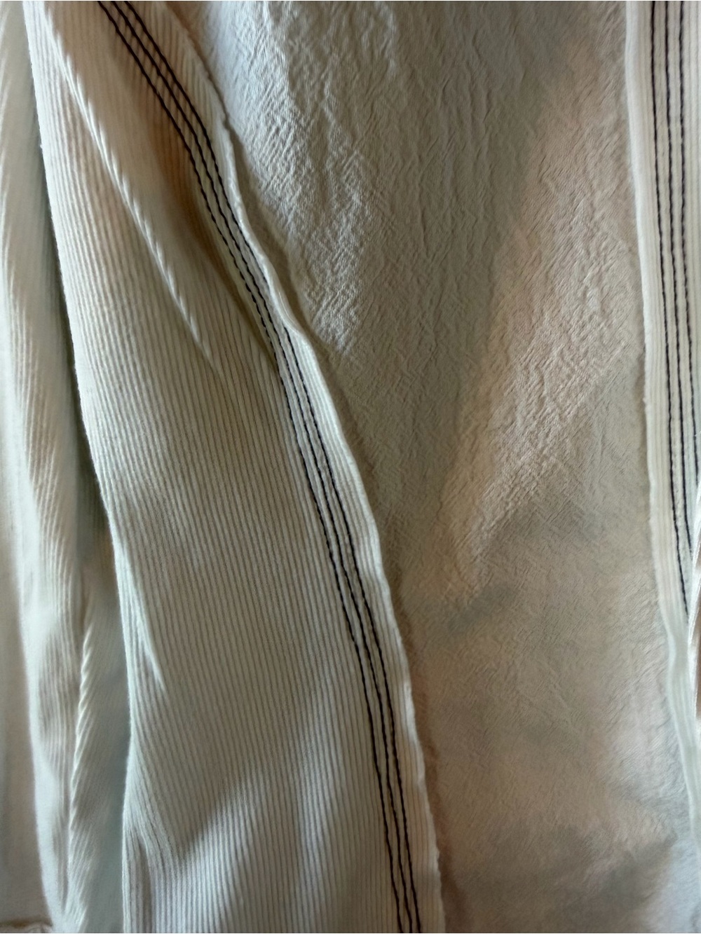 Free People White Textured Button-Front Shirt - Picture 6 of 6